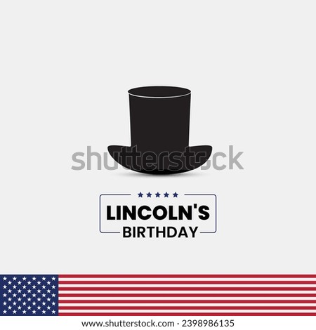 Lincoln's Birthday. Lincoln Birthday vector banner, poster etc.