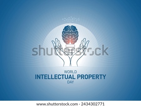 World Intellectual Property Day. Intellectual Property Day creative concept poster, banner, social media post etc. 
