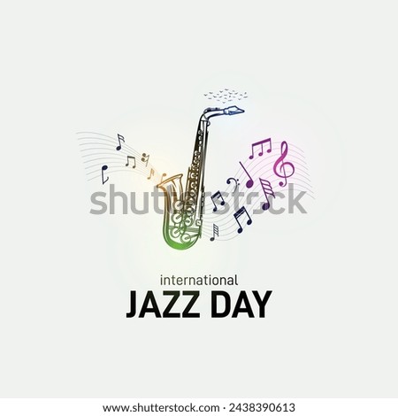 International Jazz Day. Jazz Day creative concept banner, poster, social media post vector illustration. 