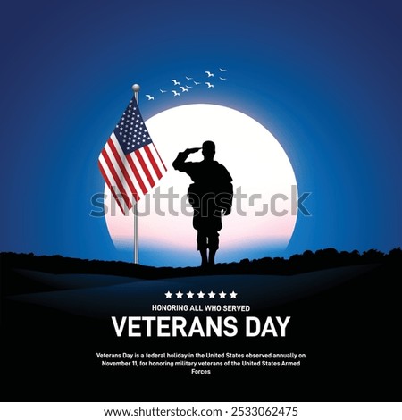 happy veterans day. veterans day creative banner, poster, postcard, social media post, background, template design etc. 