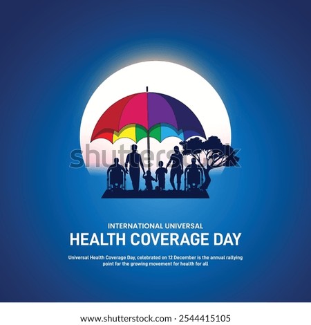 international universal health coverage day creative banner, poster, social media post, postcard, background, backdrop, template, flyer design etc.