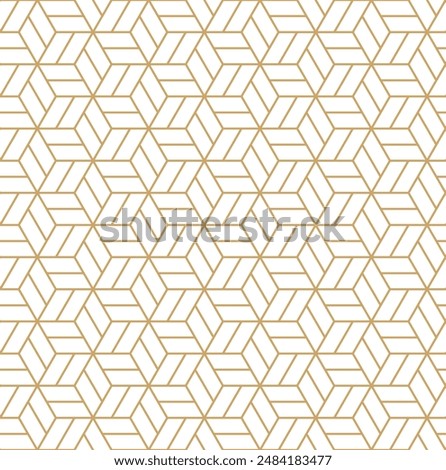 Seamless geometric hexagonal op art pattern, lines abstract geometric background, seamless monochrome hexagonal grid pattern, slide presentation