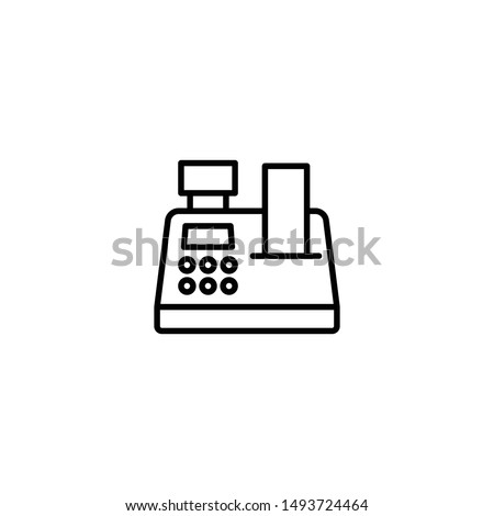 cash register machine icon vector illustration