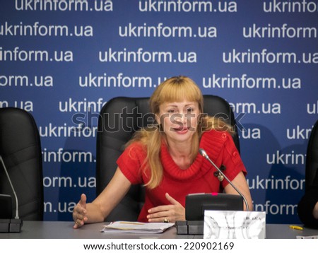 UKRAINE, KYIV - October 1, 2014: Lawyer election headquarters \