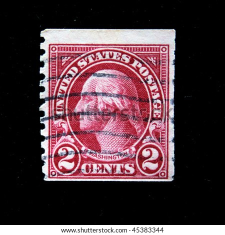 UNITED STATES OF AMERICA - CIRCA 1928: A stamp printed in the USA shows image of President George Washington, circa 1928