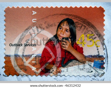 AUSTRALIA - CIRCA 2001: A stamp printed in Australia shows air traffic controller, circa 2001