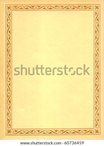 endpaper of antiquarian books with color border