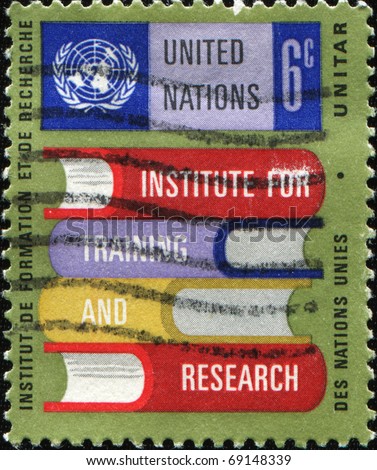 UNITED NATIONS NEW-YORK OFFICE - CIRCA 1993: A stamp printed in United Nations New-York Office honoring Institute for Training and Research, circa 1993