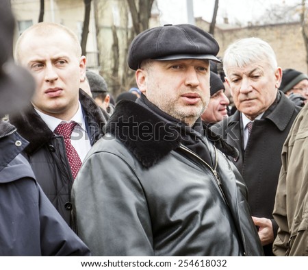 KIEV, UKRAINE - February 21, 2015: Secretary of National Security and Defense Council of Ukraine Oleksandr Turchynov