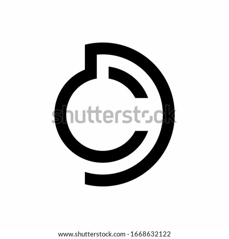 CD C D letter logo design vector