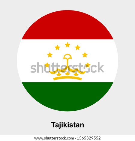 Tajikistan flag icon isolated vector illustration
