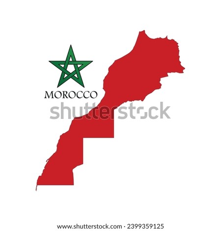 Vector map of the Kingdom of Morocco