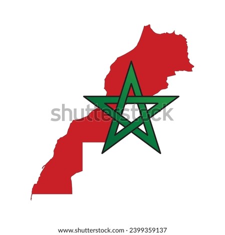 Vector map of the Kingdom of Morocco