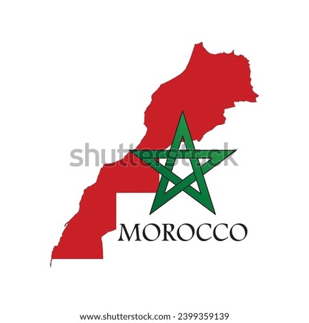 Official vector map of the Kingdom of Morocco
