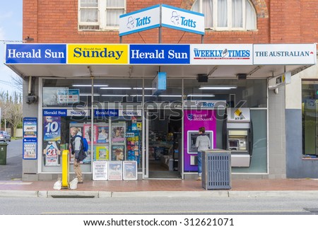 Melbourne, Australia - August 30, 2015: General store in Melbourne during daytime.