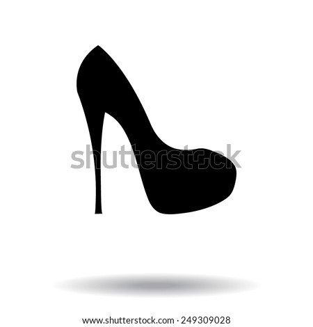 Elegant womens high heel shoe