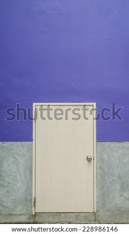 Purple Door and wall