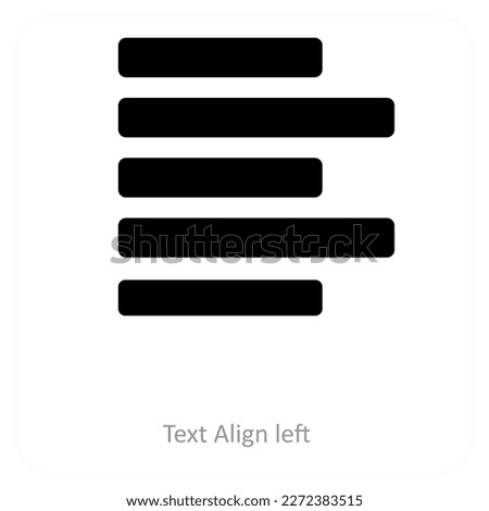 text align left icon concept