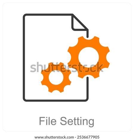 File Setting and File icon concept