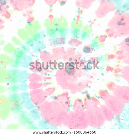 Pastel Tie Die Round. Yellow Hippie Textile. Colorful Psychedelic Background. Grunge Color Shirt. 60s Effect. Tye Dye Round. Purple Hippie Texture. Abstract Batik Fabric. Rainbow Tie Die Roll. Сток-фото © 