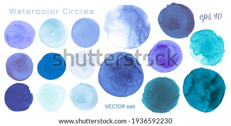 Light Blue Watercolor Dots. Abstract Hand Paint Spots on Paper. Art Drops Illustration. Acrylic Watercolor Dots. Isolated Splash Texture. Indigo Blots. Grunge Shapes. Watercolor Dots.