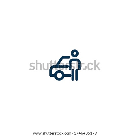 Car Agent  - Pictograph | Line Icon