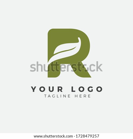 Similar – Image, Stock Photo Green leaves, negative space