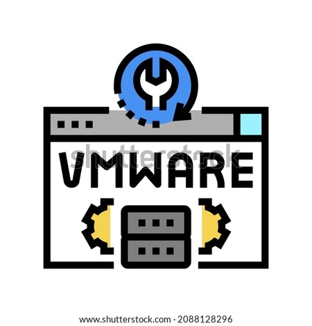vmware data recovery color icon vector. vmware data recovery sign. isolated symbol illustration