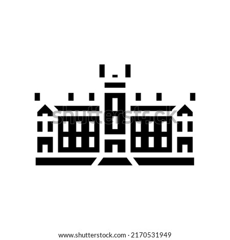 sydney university glyph icon vector. sydney university sign. isolated symbol illustration