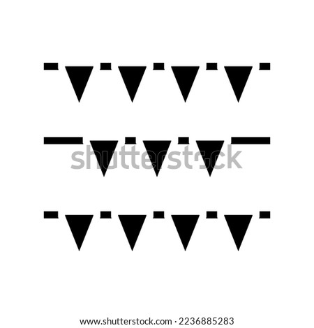 pennant flag start glyph icon vector. pennant flag start sign. isolated symbol illustration