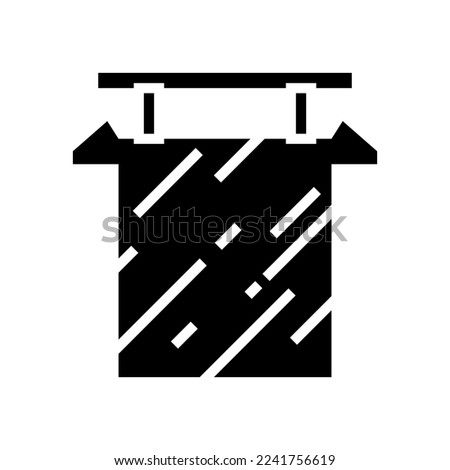 anodes copper cast glyph icon vector. anodes copper cast sign. isolated symbol illustration