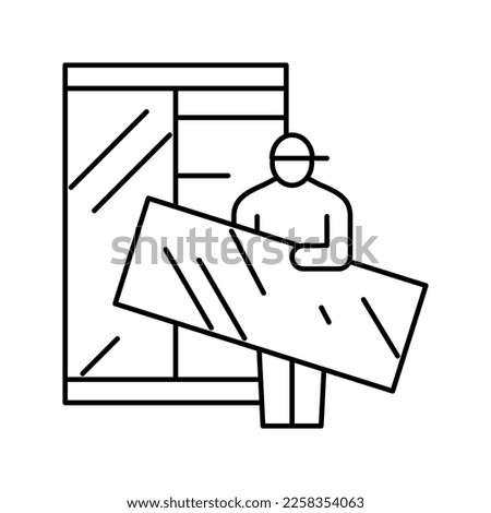 furniture assemblers line icon vector. furniture assemblers sign. isolated contour symbol black illustration