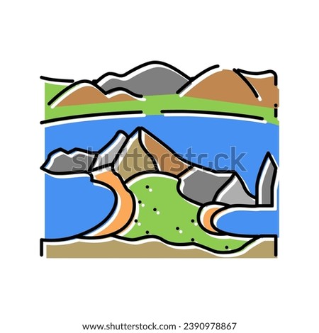 galapagos islands color icon vector. galapagos islands sign. isolated symbol illustration