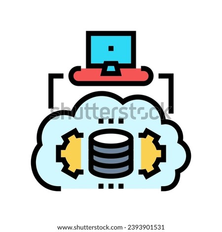 serverless architecture software color icon vector. serverless architecture software sign. isolated symbol illustration