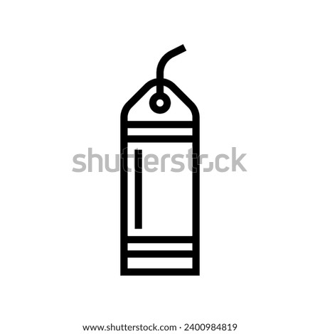 bookmarks list line icon vector. bookmarks list sign. isolated contour symbol black illustration