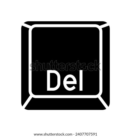 delete close glyph icon vector. delete close sign. isolated symbol illustration