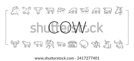 Similar – Image, Stock Photo Grazing livestock