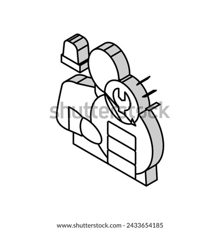 emergency recovery isometric icon vector. emergency recovery sign. isolated symbol illustration