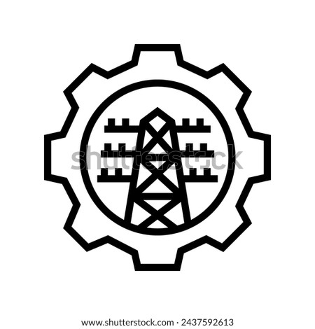 grid modernization energy policy line icon vector. grid modernization energy policy sign. isolated contour symbol black illustration