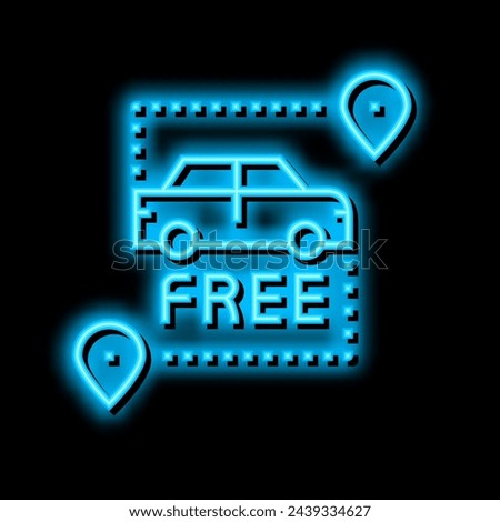 free pick up and drop off neon light sign vector. free pick up and drop off illustration