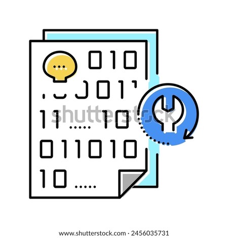 ransomware recovery services color icon vector. ransomware recovery services sign. isolated symbol illustration