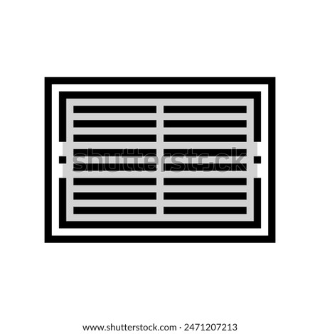 ventilation grille color icon vector. ventilation grille sign. isolated symbol illustration