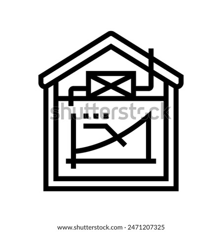 ventilation rate line icon vector. ventilation rate sign. isolated contour symbol black illustration