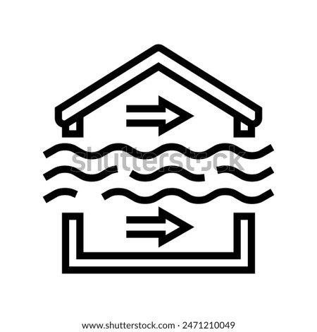 air change per hour ach line icon vector. air change per hour ach sign. isolated contour symbol black illustration