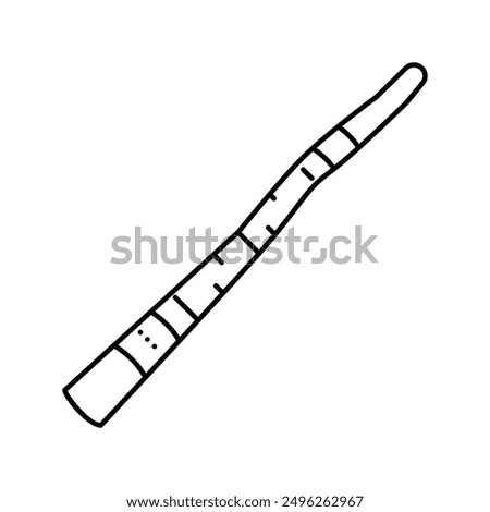 didgeridoo musician instrument line icon vector. didgeridoo musician instrument sign. isolated contour symbol black illustration