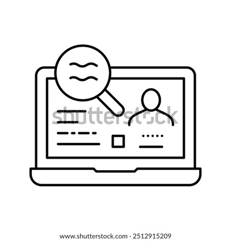 checking status allowance line icon vector. checking status allowance sign. isolated contour symbol black illustration