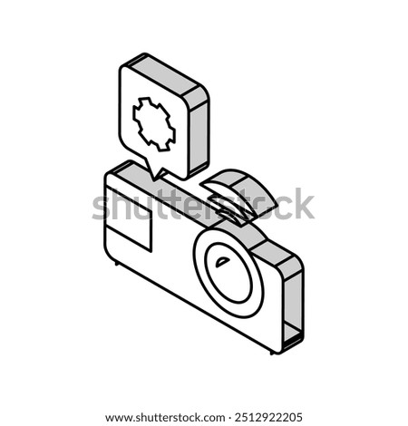 projector repair isometric icon vector. projector repair sign. isolated symbol illustration