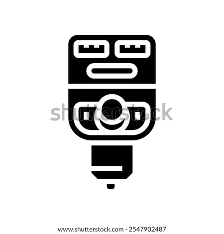 fm transmitter accessory glyph icon vector. fm transmitter accessory sign. isolated symbol illustration