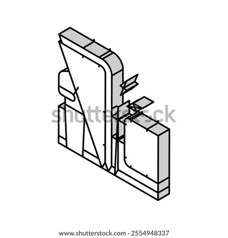 electrical fault finding isometric icon vector. electrical fault finding sign. isolated symbol illustration