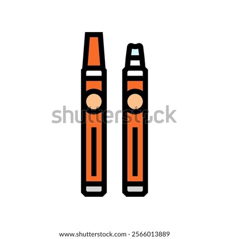 stain remover pen clothes care color icon vector. stain remover pen clothes care sign. isolated symbol illustration